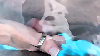 Pool Sex: Silicone Lube and Creamy Finish