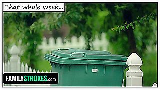 Naughty Stepsister Takes Her Panties Off In Front Of Her Virgin Stepbrother - Jay Romero