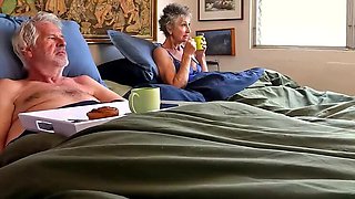 Amateur Couple Interview Then Fucking - Cowgirl & Missionary with Granny Handjob