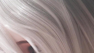 2b Nier Automata Blowjob & Town Cowgirl Fuck - Creamy Pussy & Creampie Ending 3D Animation