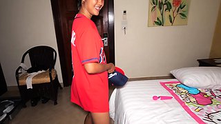 Big ass Thai MILF masturbation and fuck