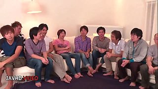Wild JAV Star Mihono Rocks Group Cock Party With Amazing Blow Jobs
