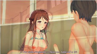 (3d Hentai) Sex With A Teacher In School #2 (koikatu/koikatsu/コイカツ)