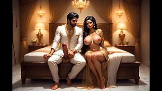 Horny Indian Bhabhi Hardcore Fuck with Husband's Friend - Rough Anal & Doggy Style