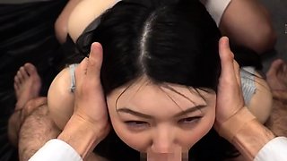 Secretary group sex hardcore fucking blond girl facia