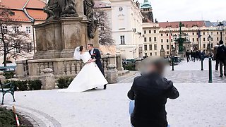 HUNT4K. Attractive Czech bride spends first night