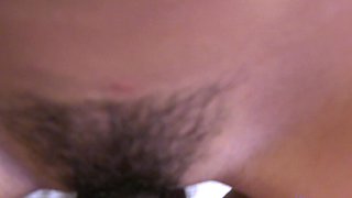 Amateur teen gives a blowjob POV style