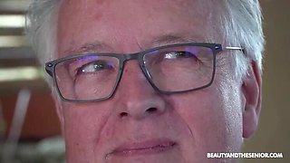 Blonde Teen Molly Cute Fucks Old Man Paul Jones - Blowjob & Cowgirl Sex