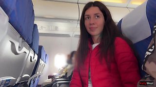 Risky Public Jerking Off On A Plane Full Of People - Public Shaft Flashing