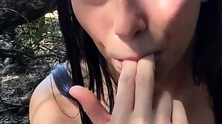 Solo small tit asian girl toying her pussy with vibrator