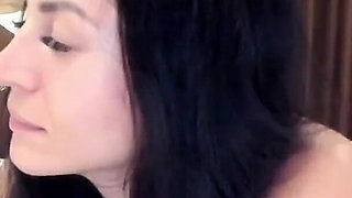 Goddess Lounging on a Bed in See-though Micro Bikini - Live