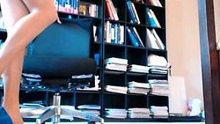 Blonde babe in stockings foot fetish and fucking