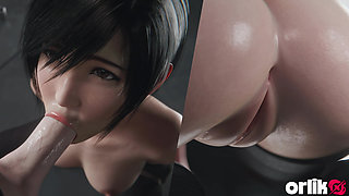 Yuffie Final Fantasy 7 Completely Nude Blowjob Service - Wet & Messy 4K 3D Animation