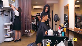ModelMedia Asia-Barber Shop Bold Sex-Ai Qiu-MDWP-0004-Best Original Asia Porn Video