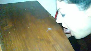 Mature MILF Stepmom Licking Saliva While Getting Fucked in the Ass From Behind