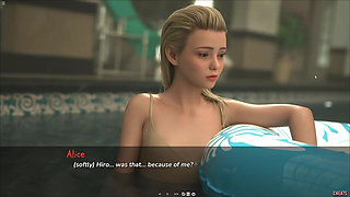 18 Plus Petite Girlfriend Alice Pussy Rubbed by Huge Cock in Swimming Pool