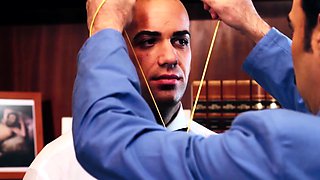 Group sex hardcore double blowjob swallowing cum