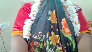 Telugu Blue Saree Aunty Open Bigboobs Sucking Puffy Nipples Sucking Dirty Talking Telugu Audio