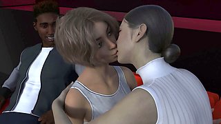 Succubus contract: the blonde at her first school party