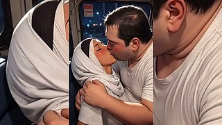 Hijabi Muslim Babes Degraded & Ravaged by Ugly Fat Dirty Old Men \u2013 Squeezed, Kissed, Fucked Hard Part 2