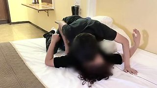 Horny Mexican Wife Fucks Missionary Neighbor in Hotel Room Part 1