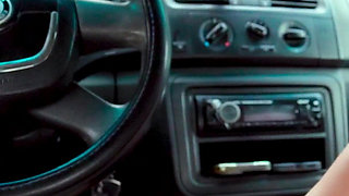 Car Handjob & Cleanup with Paper Towels