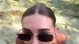 best suckjob and jizz on facial with juggs from a stran