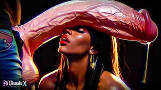 Big Boobs And Ass Ebony Goddesses - White Cock Worship: Dark ASMR & Extreme Contrast (4K AI Animated Porn)