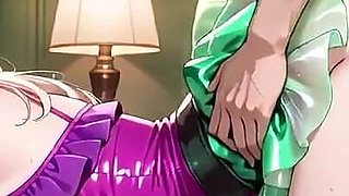 This Gorgeous Anime Beauty Can’t Get Enough - Wild Bedroom Ride Compilation.