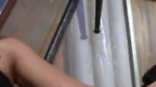 Humiliating bondage and pussy caresses