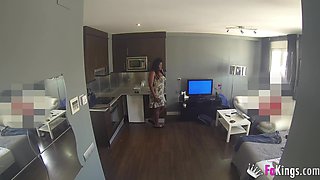 Cuban assistant offers full service. Cuban Lisa Black pleases Jordi the Shaft Boy at FAKings