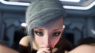 Meta Orbit Best Deepthroat Assfuck in Space Cumshot