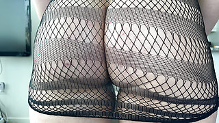 4K Flashing in Fishnet Dress TRY ON HAUL, wet asf pussy + close ups💦