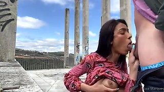 Alice marques outdoor blowjob