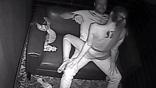 Skinny Blonde Stripper Grinds Lucky Dude