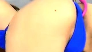 Sexy hottie Anetta Keys enjoys a solo toy masturbation