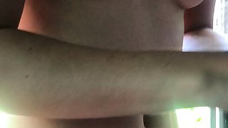 Small titted brunette amateur anal nailed at home