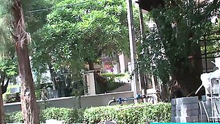 Petite Thai MILF riding in a Tuk Tuk