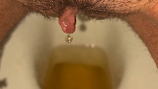 Merry Christmas! New Year's Eve Pissing Compilation! Close-up of a Pussy and Dirty Pads! POV!