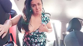 BBW Kelly Mom Surprised by Horny Stepson Fucking in Car Back Seat - Latina StepMom Taboo