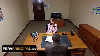 Ambitious mylf lawyer is called to principal\u2019s office because of her stepdaughter\u2019s behaviour issues