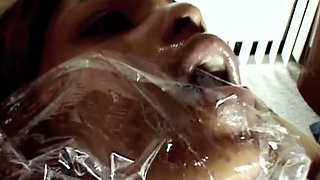 Black pussy fucking in wrapped in foil
