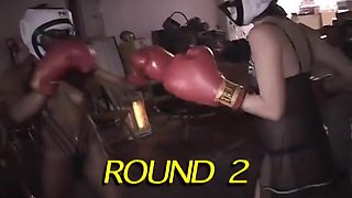 Boxing Babes Fighting in Skimpy Lingerie