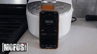 Violet Gems flirts with jmac in the pool side and realizes she makes the greatest decision after watching his dick - mofos