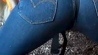 Lifejacket and Jeans on the Beach