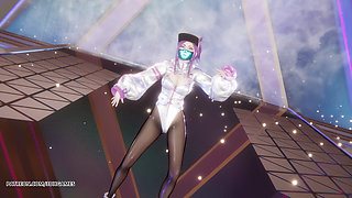 Mmd Aespa - Supernova Akali Sexy Striptease League of Legends Uncensored Hentai