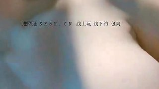 Busty curly brunette with big boobs fucks on couch