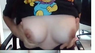 Omchater Omegle Mexican Girl Licks her Tits
