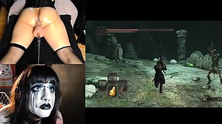 Live brunette camgirl toys masturbation orgasm on webcam