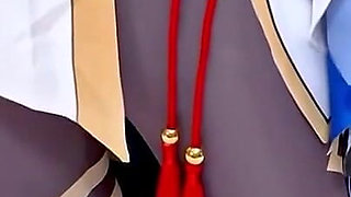 Cosplay Beauty Inspired by Genshin Style Shows Her Curves in a Playful POV Moment Ending in Creampie